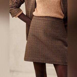Banana Republic Brown A-Line Mini Skirt